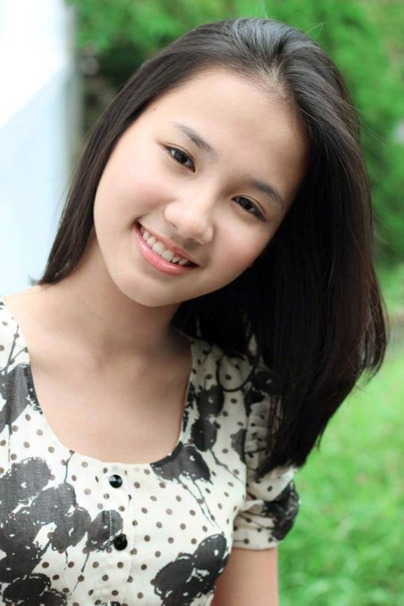 Nét dịu dàng, dễ thương của Nhật Hà.