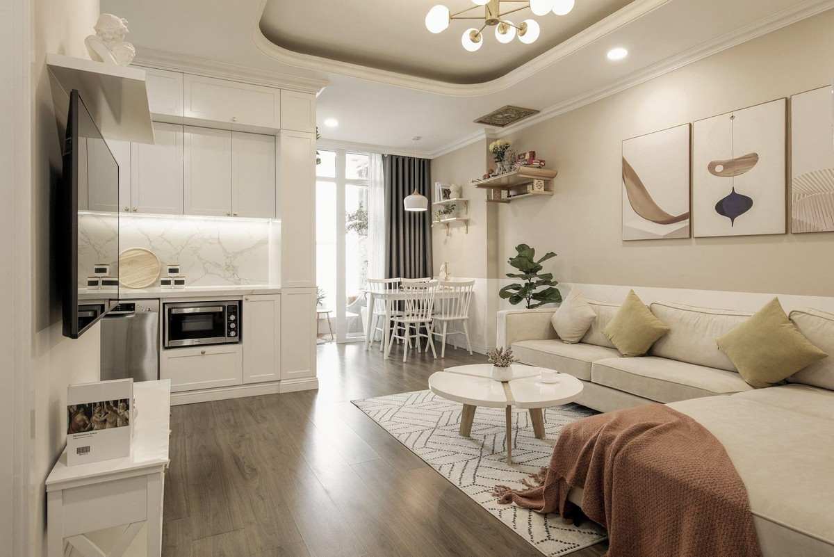 Khong gian de chiu, am cung trong can ho 60m2 theo phong cach Farmhouse-Hinh-5