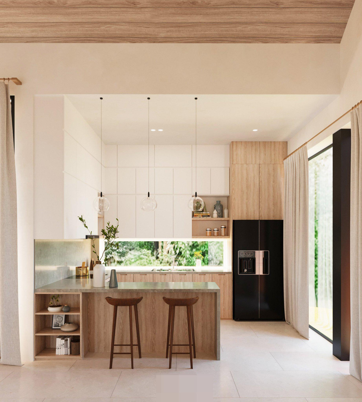 Ngoi nha duoc bao boc boi manh vuon, truoc mat la ho dieu hoa-Hinh-7