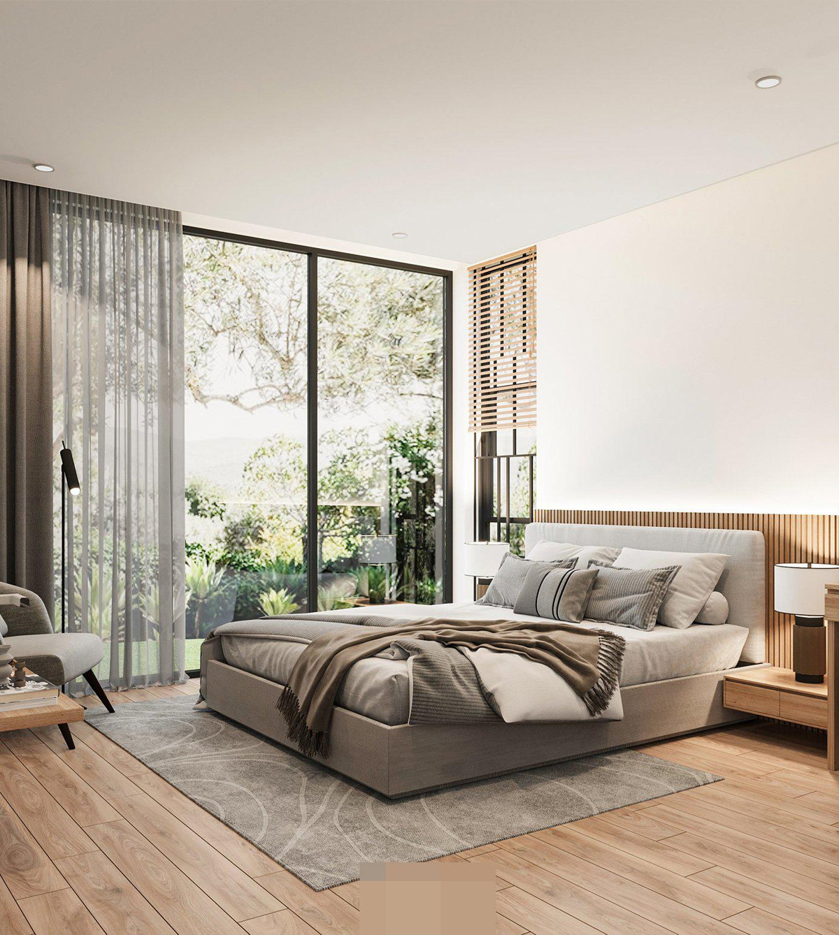 Ngoi nha duoc bao boc boi manh vuon, truoc mat la ho dieu hoa-Hinh-17