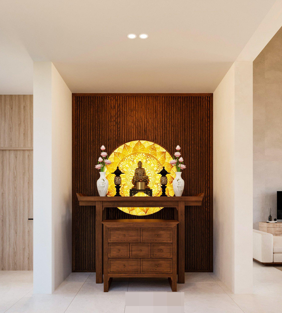 Ngoi nha duoc bao boc boi manh vuon, truoc mat la ho dieu hoa-Hinh-13