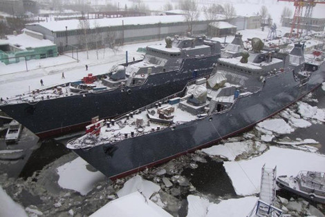 Nga đang thực hiện đóng 2 tàu hộ vệ tên lửa Gepard 3.9 cho Việt Nam. Ảnh minh họa