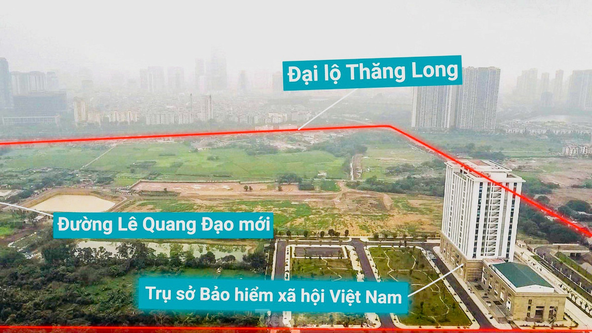 Tại khu Mễ Trì (quận Nam Từ Liêm) có quy mô 55ha, với 43,6ha thuộc phường Mễ Trì và 11,4ha thuộc phường Trung Văn dự kiến nơi đây sẽ là trụ sở làm việc của 23 cơ quan.