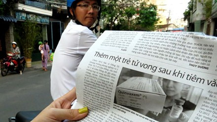 Việt Nam có 9 trường hợp trẻ tử vong sau khi tiêm vắc-xin “5 trong 1” Quinvaxem. Ảnh: TTO