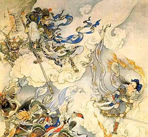 Tôn Ngộ Không sau khi có võ nghệ cao cường đã từng lên trời làm quan chăn ngựa (Bật Mã Ôn) và được phong Tề Thiên Đại Thánh. Nhưng khi không được mời tới hội bàn đào và chức quan của mình quá nhỏ đã tức giận bỏ về Hoa Quả Sơn.