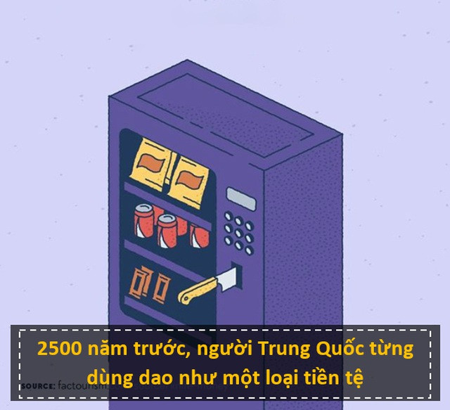 Nhấn để phóng to ảnh Trong thời gian giữa năm 600 và 200 TCN, vào thời đại nhà Chu, người Trung Quốc đã sử dụng những con dao bằng đồng như một loại tiền tệ.