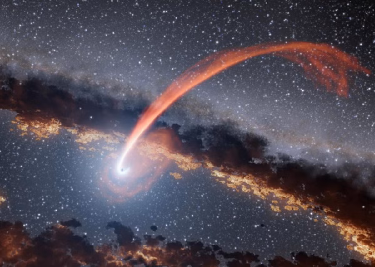 Năm 2015, sự kiện gián đoạn thủy triều Assn-15lh đã phát ra ánh sáng sáng gấp 20 lần toàn bộ ánh sáng phát ra của Dải Ngân hà. Một nhóm các nhà khoa học, dẫn đầu là ông Giorgos Leloudas thuộc Viện Khoa học Weizmann ở Israel đã công bố một tài liệu năm 2016 giải thích vụ nổ trên không phải một vụ nổ siêu tân tinh như suy đoán ban đầu mà là một ngôi sao đang chết bị kéo vào một hố đen siêu nặng đang quay. Những phát hiện trên đã cho thấy, không giống như những hố đen đứng yên có thể ảnh hưởng đến các vì sao trong chân trời sự kiện của nó, các hố đen đang quay có thể kéo cả các thiên thể bên ngoài vào bên trong nó.