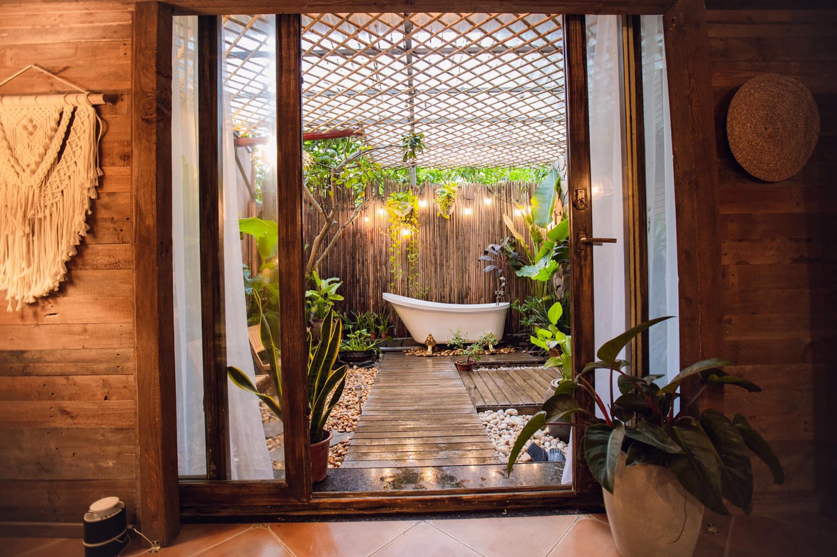 Cải tạo nhà cũ đẹp mê hồn, phòng tắm thiên nhiên cực chất ảnh 9