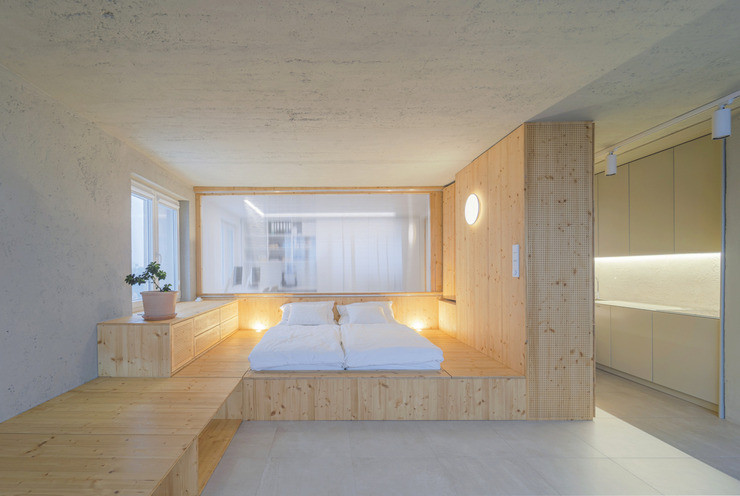 Khu vực phòng ngủ của cặp vợ chồng