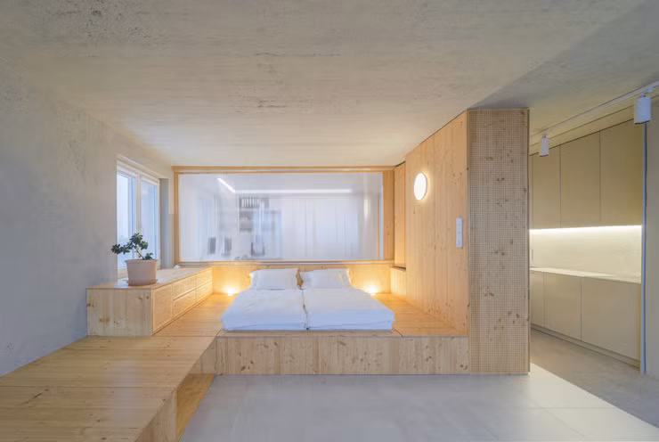 Khu vực phòng ngủ của cặp vợ chồng