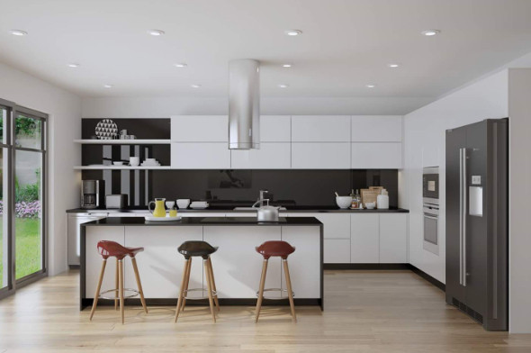 Phòng bếp thường là nơi bị bám mùi, bị bắn dầu mỡ nên gạch ốp tường, sàn nhà, mặt bàn bếp… nên chọn loại có chất liệu chống nhiệt, trơn nhẵn dễ lau chùi, vệ sinh