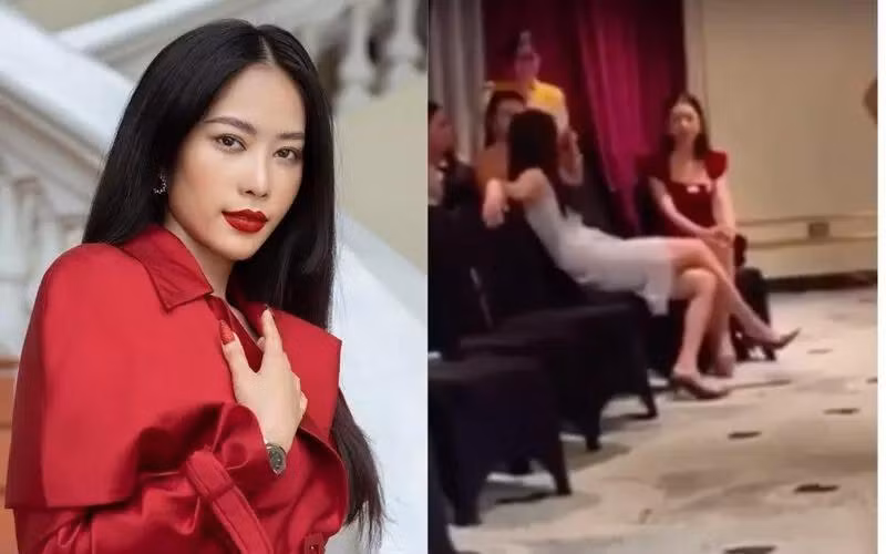 Dáng ngồi của Nam Em bị nhận xét thiếu nghiêm túc, không toát lên phong thái của một hoa khôi, trong khi cô là thí sinh có nhiều kinh nghiệm thi sắc đẹp nhất tại Miss World Vietnam 2022.