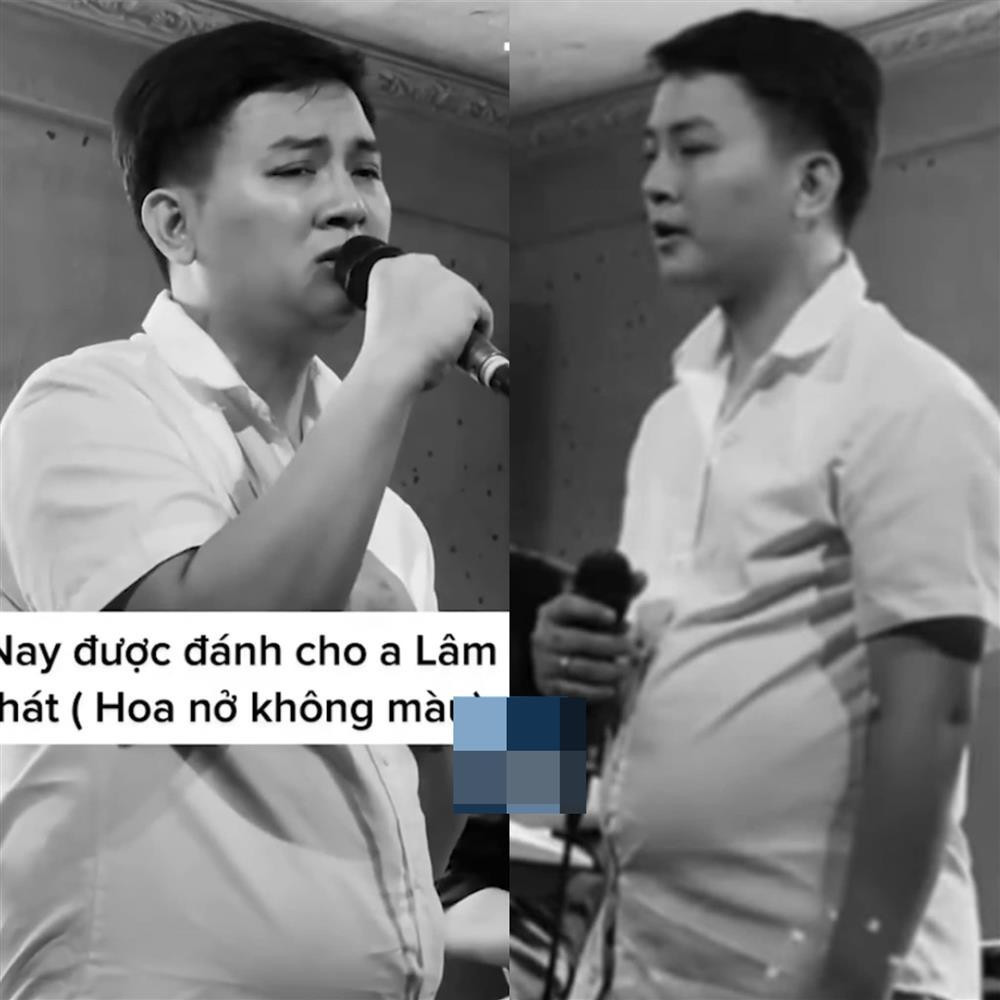 Giat minh clip Hoai Lam hat khong con hay, bung nhu ba bau-Hinh-3