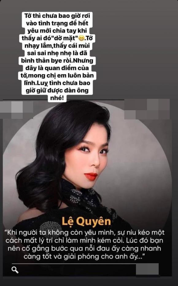 Le Quyen khoe duong cong, Lam Bao Chau noi mot cau gay sot