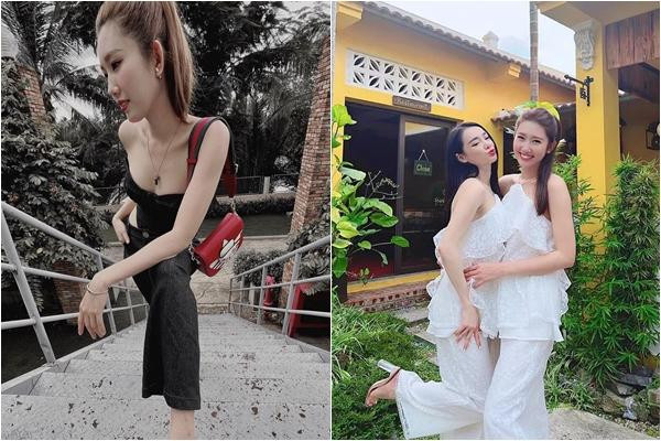 hìn hình ảnh mới của Thúy Ngân, nhiều người tin rằng nữ diễn viên sắp gầy ngang ngửa người chị em thân thiết Nhã Phương.