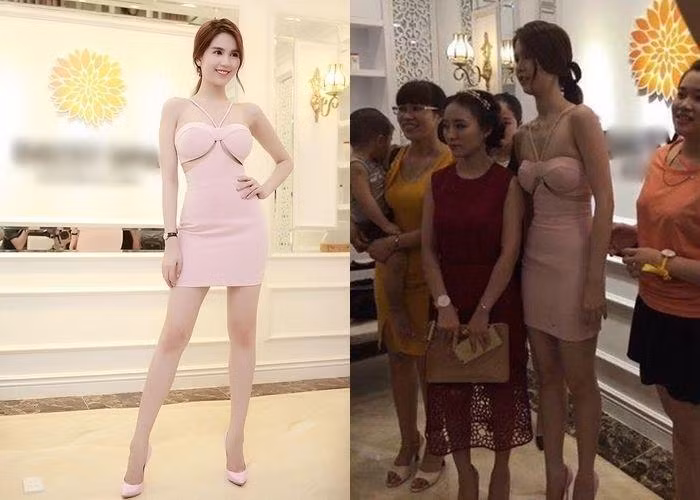 Trước đó, chân dài làng mẫu từng gây tranh cãi với những bức ảnh bị chụp, thường không hoàn hảo như những sản phẩm tự chụp tự đăng. Ngọc Trinh trong ảnh đã qua chỉnh sửa và ảnh CAM thường.