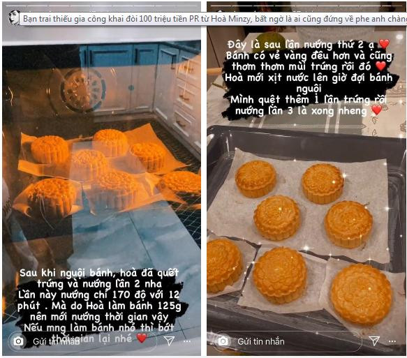 ù bận rộn nhưng người đẹp cũng rất chịu khó vào bếp, đích thân làm bánh Trung thu cho gia đình.