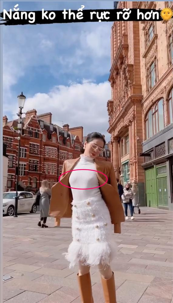 hông chỉ ở nhà, Lệ Quyên xuống phố cũng tự tin với mốt thả rông, quên nội y.