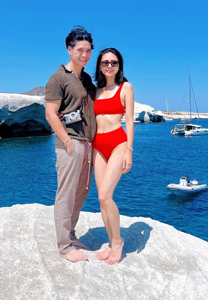 Sao Việt ngày 16/8: Ngô Thanh Vân khoe vóc dáng săn chắc, đôi chân dài thon thả bên ông xã Huy Trần. Cả hai tận hưởng hạnh phúc sau kết hôn khi check-in ở châu Âu.