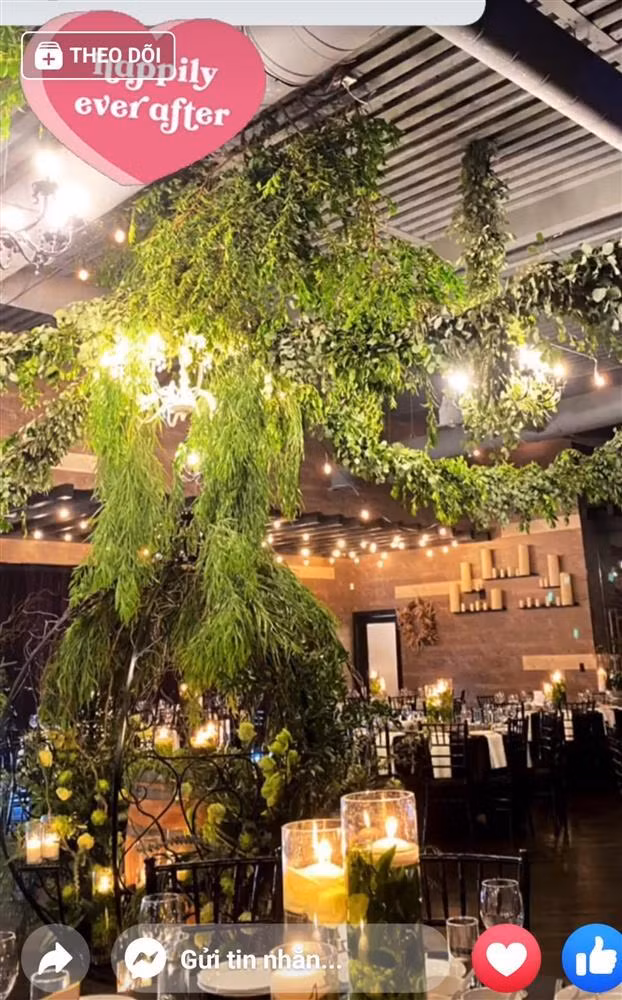 Không gian tiệc cưới như cổ tích của Thanh Hà - Phương Uyên.