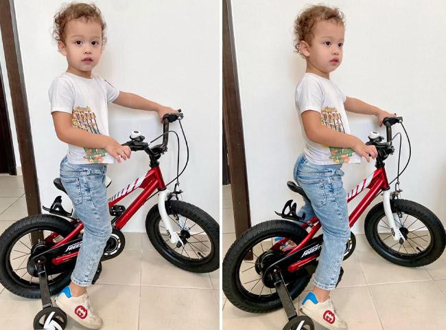 Không chỉ quan tâm đến vẻ ngoài mà Kha Mỹ Vân cũng rất tỉ mỉ trong việc rèn luyện sức khỏe của con với khẩu phần ăn xịn sò và chế độ tập thể thao thường xuyên. Cô tốn một khoản tiền kha khá để cho bé đi bơi hàng tuần tại các khu nghỉ dưỡng.