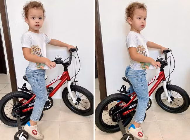 Không chỉ quan tâm đến vẻ ngoài mà Kha Mỹ Vân cũng rất tỉ mỉ trong việc rèn luyện sức khỏe của con với khẩu phần ăn xịn sò và chế độ tập thể thao thường xuyên. Cô tốn một khoản tiền kha khá để cho bé đi bơi hàng tuần tại các khu nghỉ dưỡng.