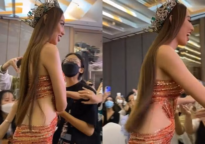 Nếu cứ tiếp tục để vòng 2 tăng size thì đến ngày trao vương miện cho tân Hoa hậu Hòa bình 2022, Thùy Tiên sẽ không còn eo nữa mất.