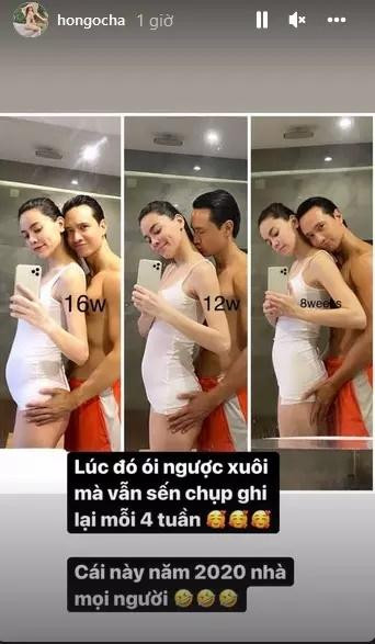 ồ Ngọc Hà cũng chẳng ngại công khai ảnh được ông xã "cưng nựng", động chạm vòng 3.