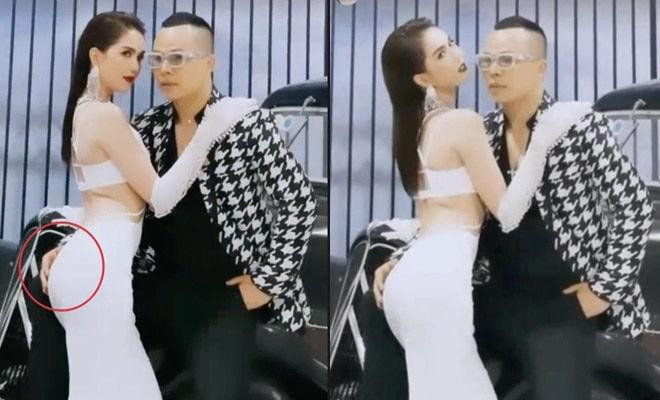 gọc Trinh và ông bầu Vũ Khắc Tiệp từng có khoảng thời gian vướng tin đồn yêu nhau. Giữa cả hai dường như không hề có khoảng cách.