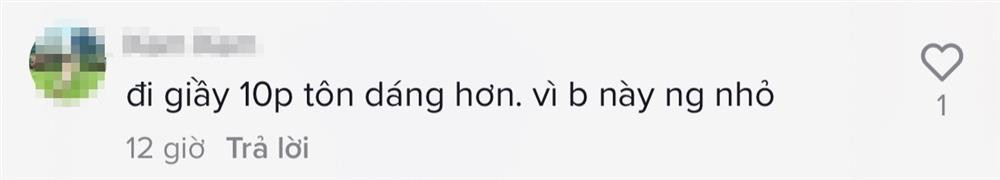 ó người khuyên cô chỉ nên đi giày 10 phân đổ lại nhìn sẽ ổn áp hơn.