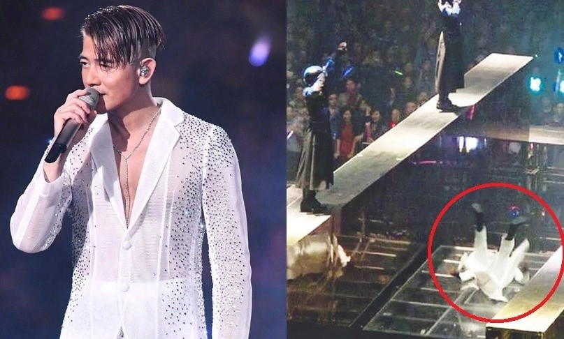 Năm 2012, "Thiên vương Hong Kong" Quách Phú Thành mất thăng bằng, ngã từ độ cao 2 m xuống đất do thiết bị nâng hạ trên sân khấu đứt cáp. Cú ngã không gây ra chấn thương nghiêm trọng nên nam ca sĩ vẫn tiếp tục buổi diễn. "Tôi thấy may mắn vì lúc đó chỉ đứng một mình. Nếu có thêm vũ đoàn thì có thể nhiều người bị thương do ngã chồng lên nhau”, tài tử họ Quách cho biết.