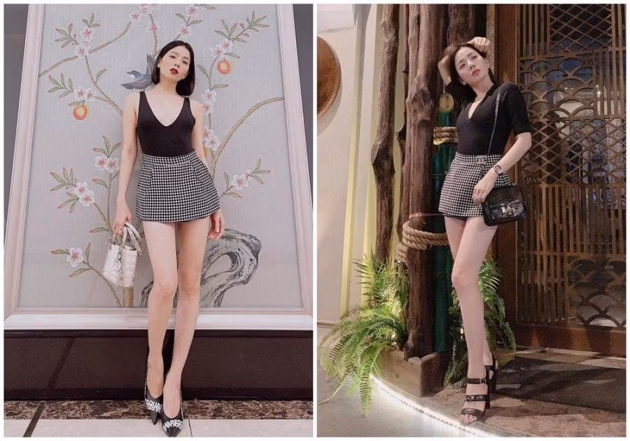 Đây cũng là Lệ Quyên ở 2 thời điểm cách xa nhau chứ chẳng phải trong cùng một ngày đâu.