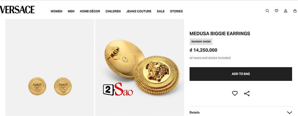 ôi khuyên tai medusa có giá hơn 14 triệu đồng. Tổng kết sương sương hộp phụ kiện có giá gần trăm triệu đồng.