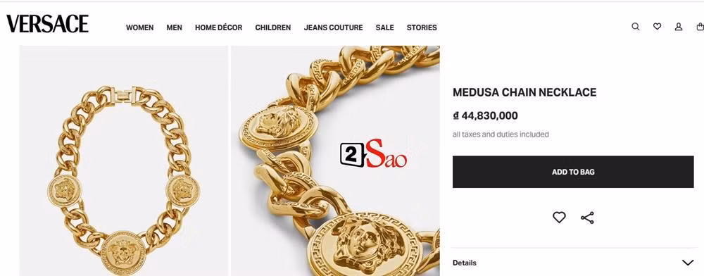 Chiếc vòng cổ đắt giá nhất gần 45 triệu đồng.