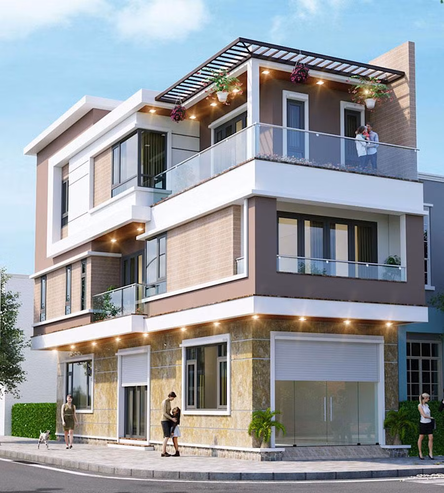 7 mau nha pho 2 mat tien dep, hien dai va sang trong nhat-Hinh-2