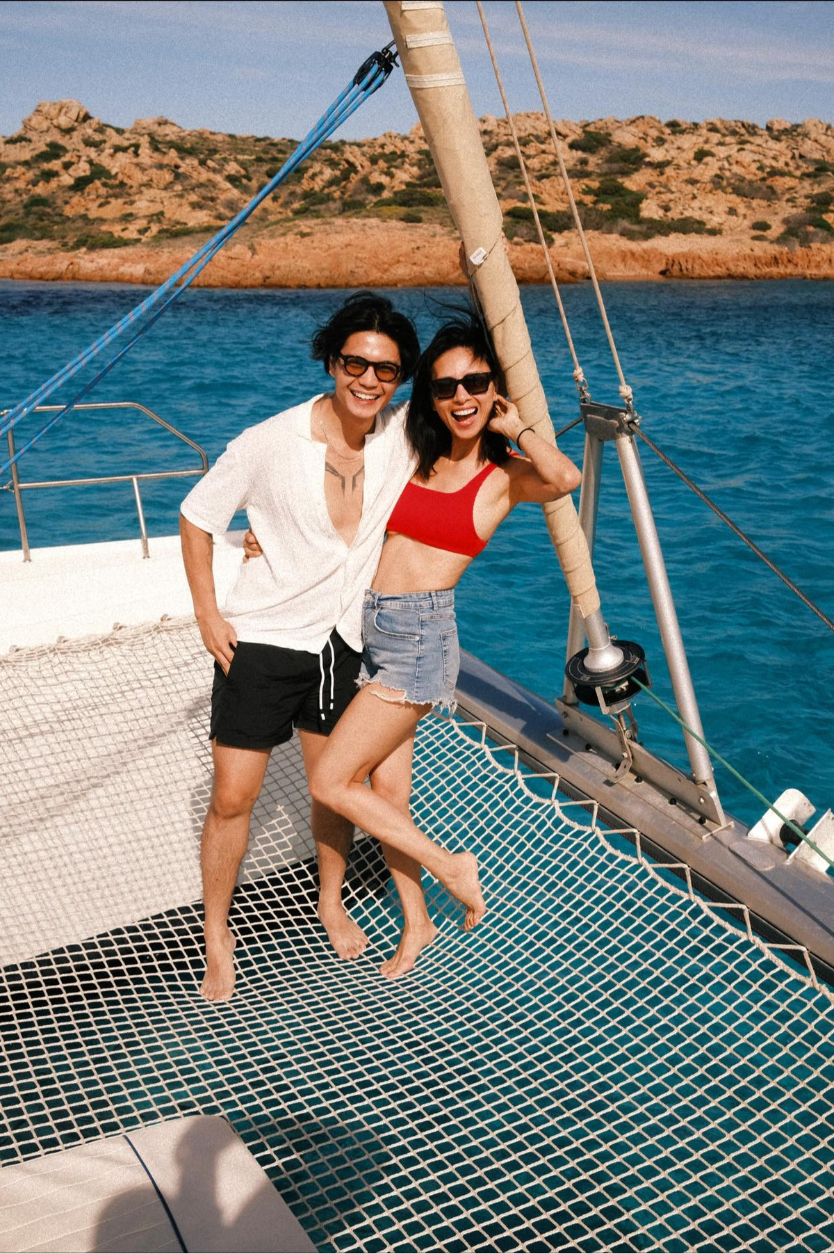 Ngô Thanh Vân cảm ơn chồng vì đã cho cô một kỳ nghỉ tuyệt vời.