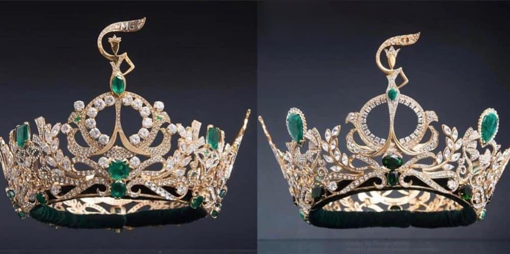 Tuy nhiên, vinh dự đi kèm theo đó là trách nhiệm bảo quản chiếc vương miện 12 tỷ trong suốt thời gian mang về Việt Nam. Vương miện Miss Grand International phiên bản gốc (trái) có giá trị khoảng 12 tỷ còn vương miện phiên bản (phải) rẻ hơn nhiều.