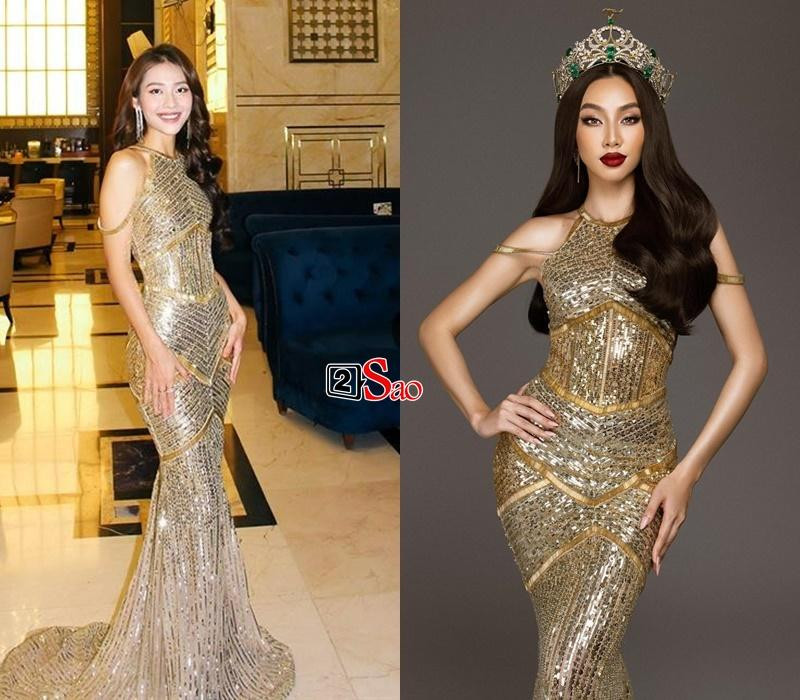 ả hai đều sở hữu đường cong gợi cảm. Tuy nhiên, chiếc đầm này có vẻ vừa vặn với Thùy Tiên hơn.