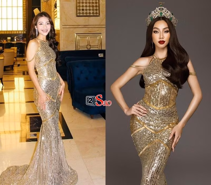 Cả hai đều sở hữu đường cong gợi cảm. Tuy nhiên, chiếc đầm này có vẻ vừa vặn với Thùy Tiên hơn.