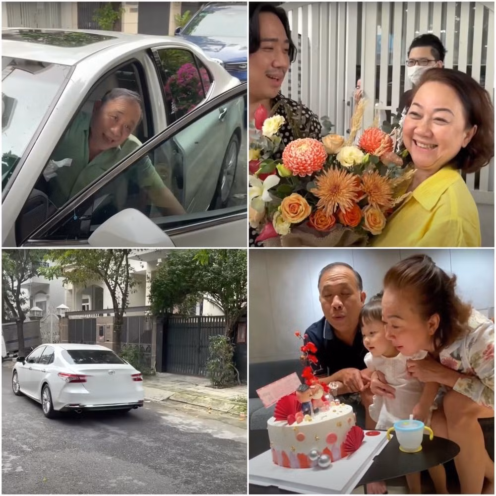 Nam MC còn thu hút sự chú ý khi tặng món quà sinh nhật bố là chiếc xế hộp.