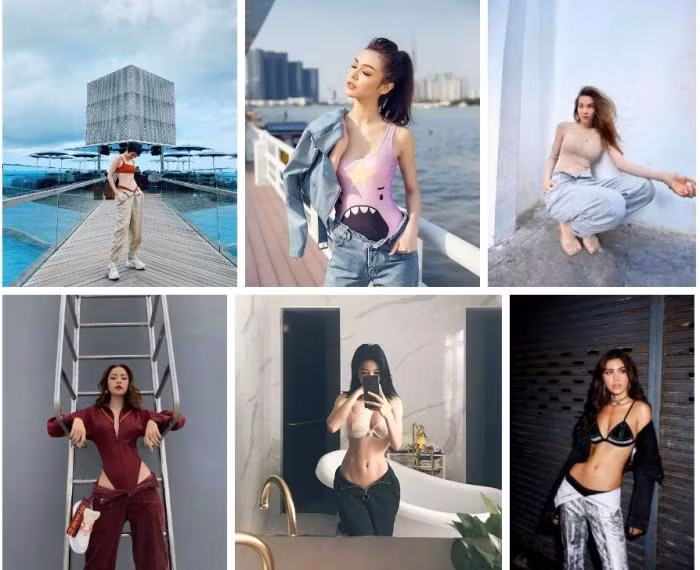 Ngoài ra, còn có Bảo Anh, Minh Tú, Chi Pu, Elly Trần... cũng mê mẩn phong cách "gái hư" này. Tuy nhiên, một số mỹ nhân lại để phơi nội y trước ống kính trở nên kém duyên, mất điểm.