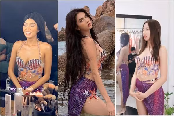 Trong cuộc chiến đụng hàng này, Ngọc Trinh là xuất sắc hơn cả bởi lẽ Thảo Nhi trông "dở khóc dở cười" còn Thùy Tiên kém sắc đôi chút vì chỉ để mặt mộc và góc quay lộ vòng 2 kém thon.