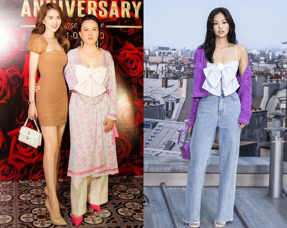 Phượng Chanel cùng mặc mẫu áo nơ đình đám của Chanel với Jennie BlackPink nhưng kết quả ai thắng ai thua đã quá rõ ràng.