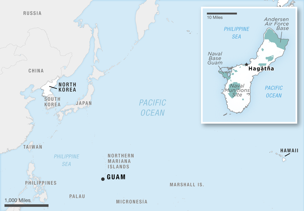 Tướng Hill nói rằng, do diện tích đảo Guam tương đối nhỏ và địa hình đồi núi, nên việc xây dựng các cơ sở Aegis trên đất liền, tương tự trên đảo Guam sẽ gặp nhiều thách thức; do hệ thống cần một không gian mở tương đối lớn và tương đối bằng phẳng.