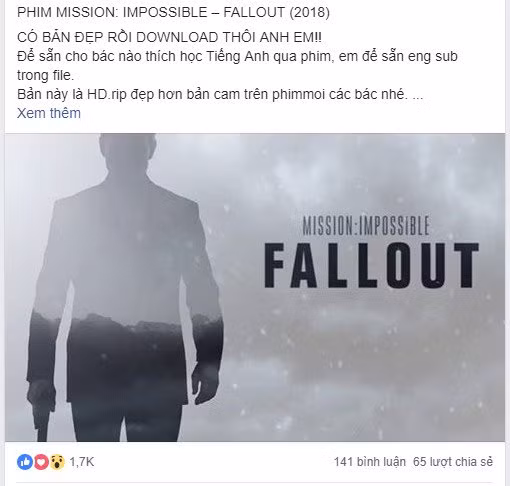 Facebook dang doi mat van nan vi pham ban quyen tran lan