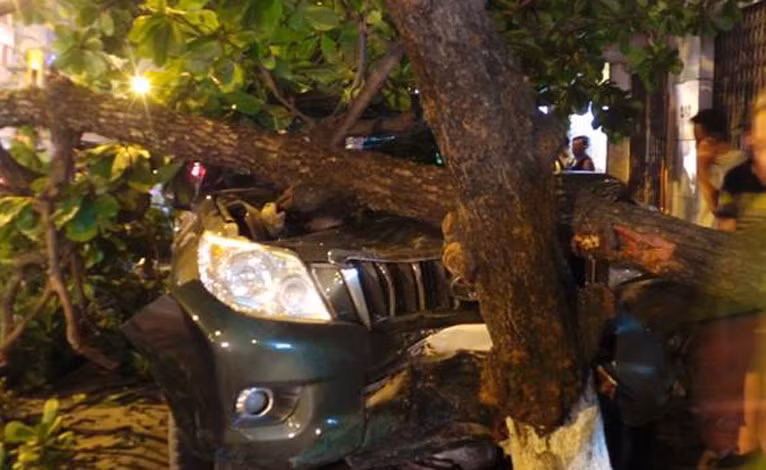 Hiện trường vụ tai nạn.