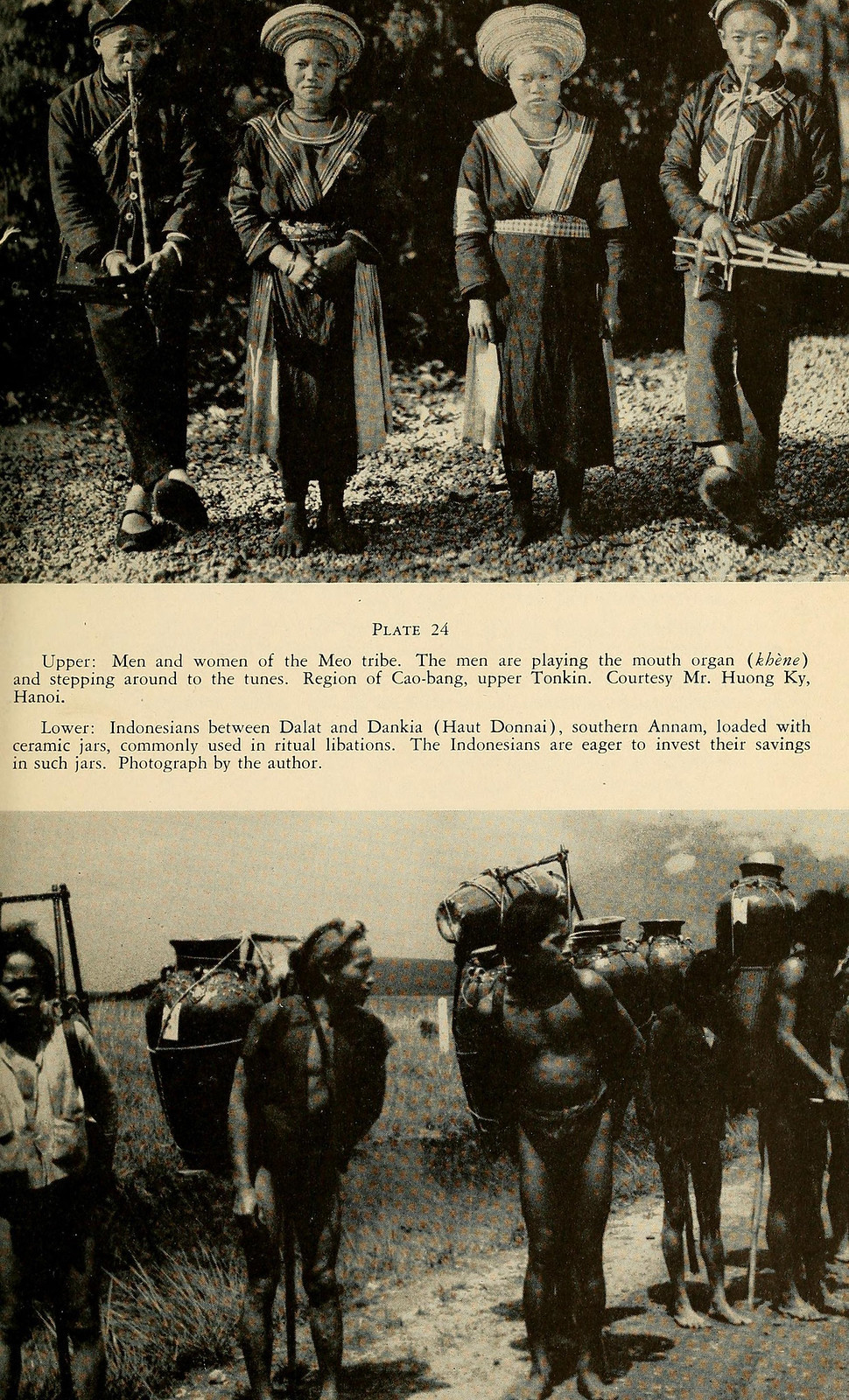 Ảnh trên: Nam giới và phụ nữ người H'Mông ở Cao Bằng. Ảnh dưới: Người Thượng ở khu vực giữa Đà Lạt và hồ Suối Vàng.