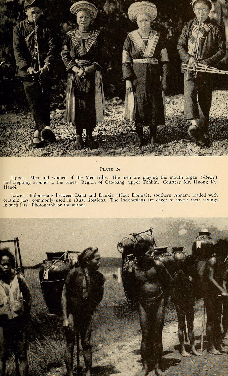 Ảnh trên: Nam giới và phụ nữ người H'Mông ở Cao Bằng. Ảnh dưới: Người Thượng ở khu vực giữa Đà Lạt và hồ Suối Vàng.