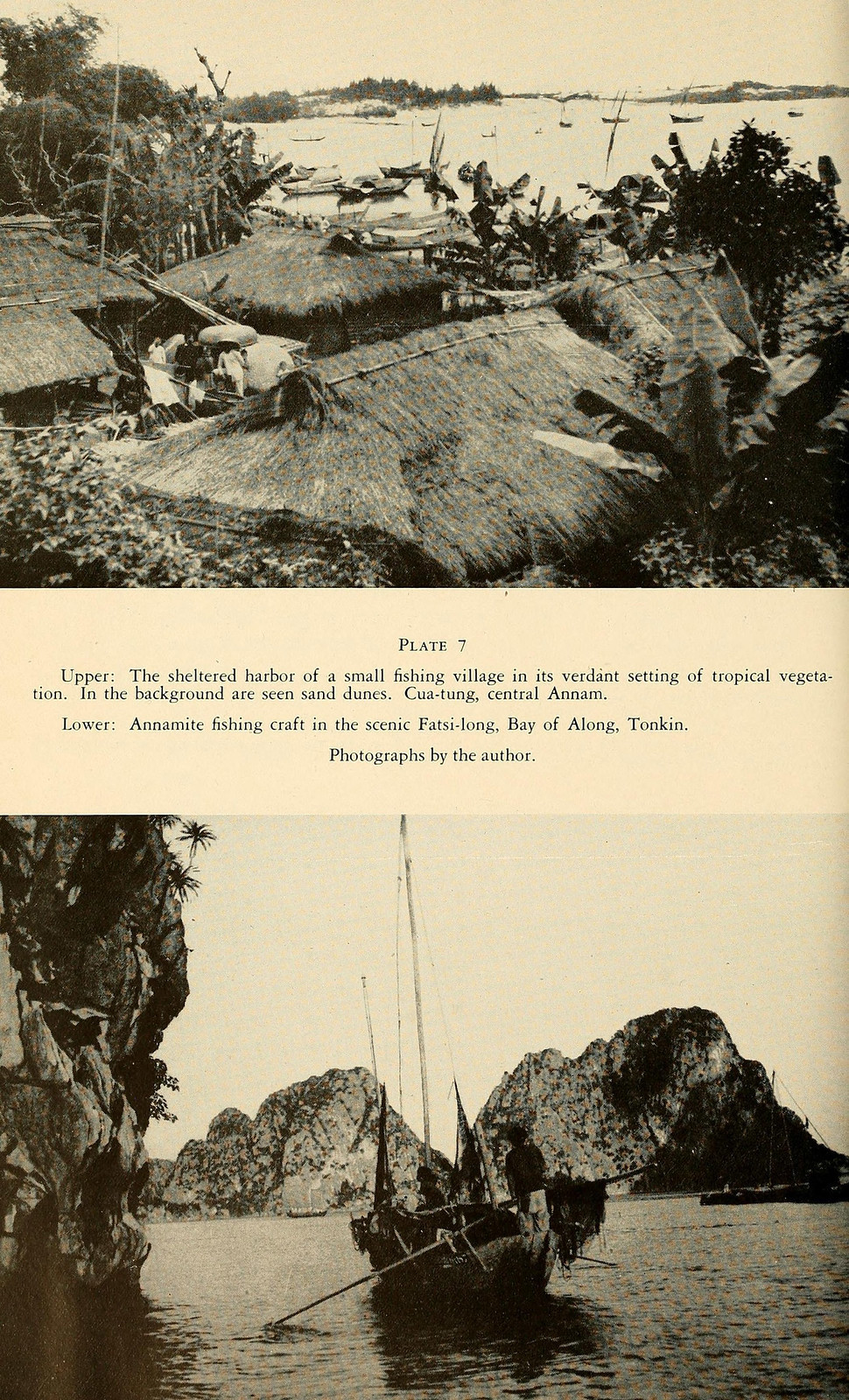 Ảnh trên: Làng chài ở Cửa Tùng, Quảng Trị. Ảnh dưới: Thuyền đánh cá ở Vịnh Hạ Long, Quảng Ninh.
