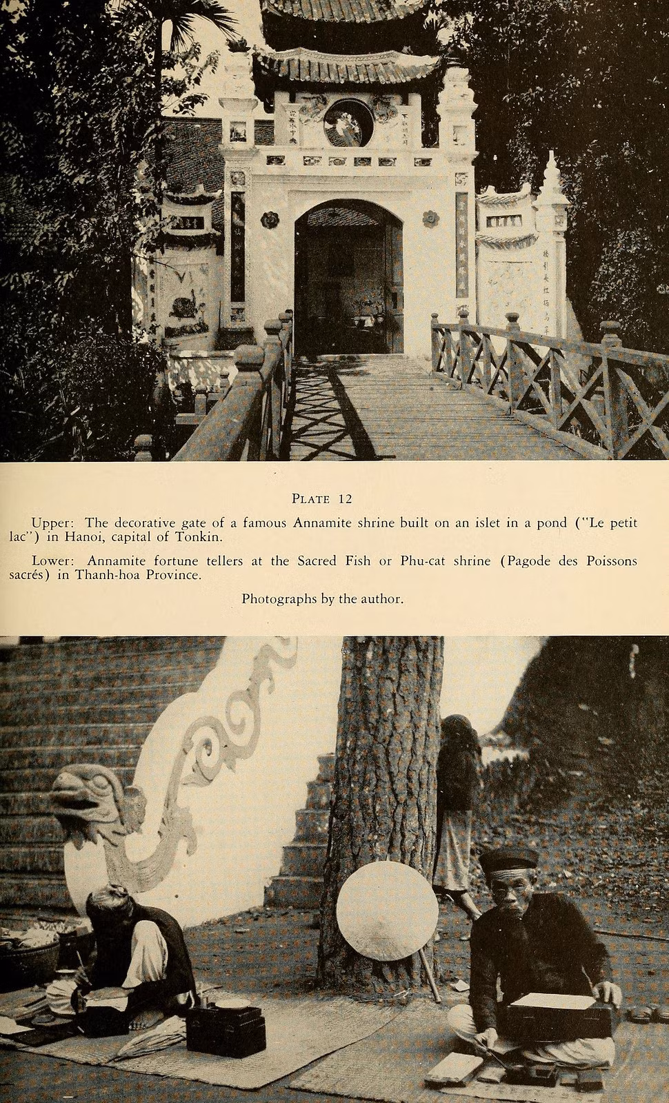 Ảnh trên: Cổng đền Ngọc Sơn ở Hà Nội. Ảnh dưới: Đền Phú Cát ở Thanh Hóa.